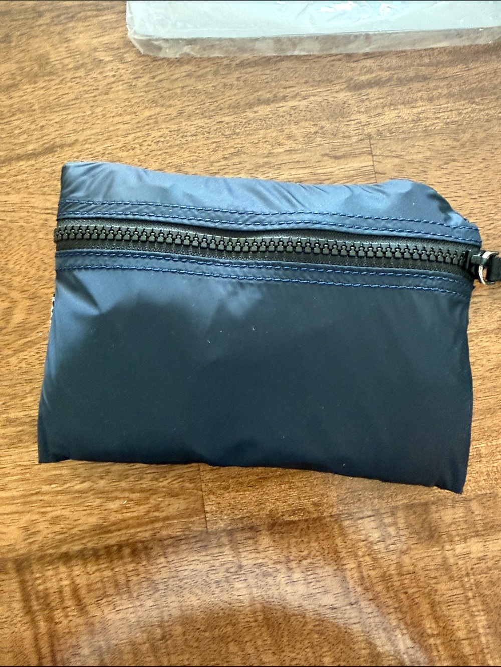 WeAr4 Slim Navy packable nylon bag with Top Zipper